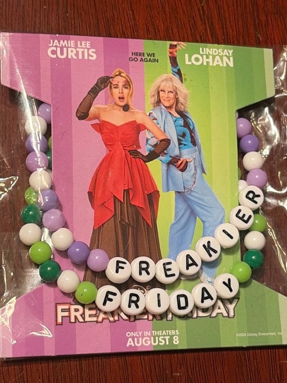 Freakier Friday Beaded Bracelet Set - Purple, Green, White